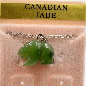 Canadian Jade Bear Necklace
